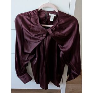 H&M Deep Burgundy Blouse